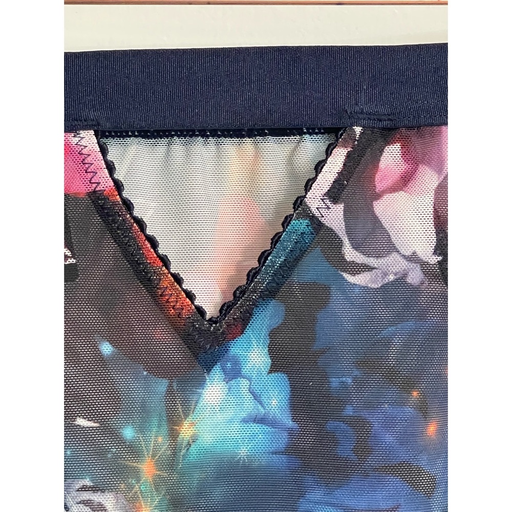 Torrid Blue Floral Galaxy Cutout High-Waist Brief NWT SZ 1 (14-16) - Picture 9 of 13